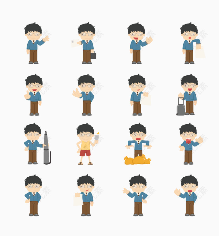 矢量男生