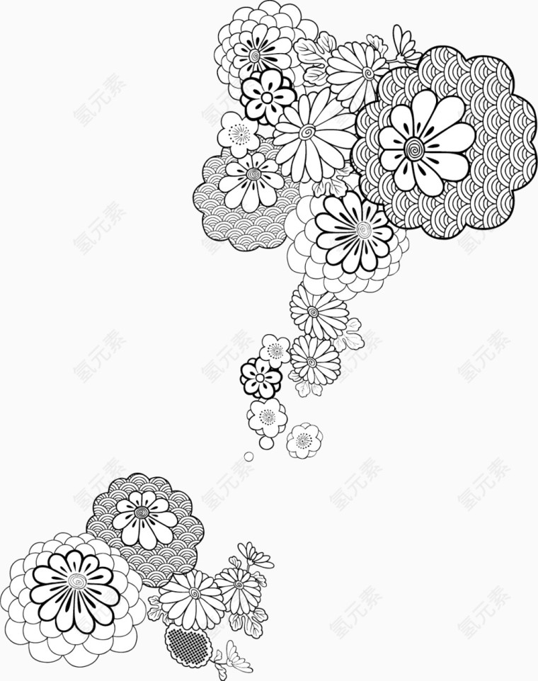 矢量花纹