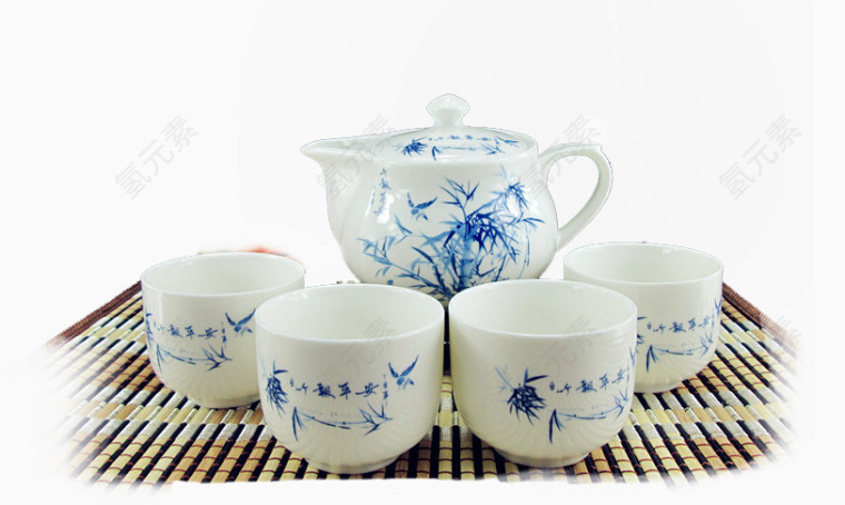 青花瓷茶具