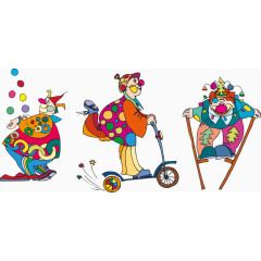 各种形态的小丑表演