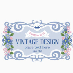 矢量艺术清新花纹