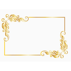 金色边框