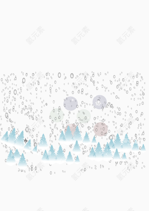 冬季雪天背景