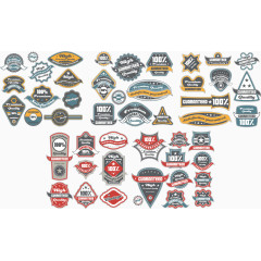 产品品质保证标签矢量素材