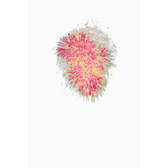 红色团团礼花