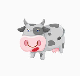 卡通奶牛