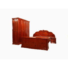 室内古典家具卧室场景