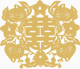 矢量双喜图案