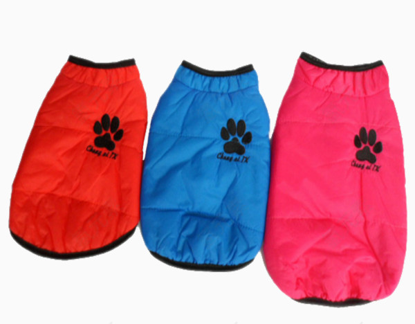 毛毛脚印狗狗风衣