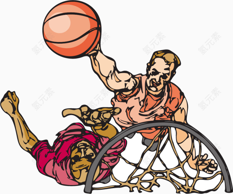 篮球比赛PNG矢量素材