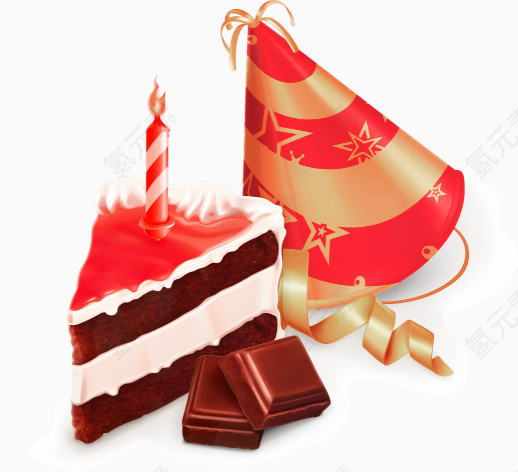 矢量生日蛋糕