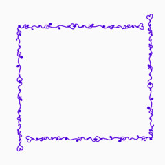 紫色粉笔框架图案