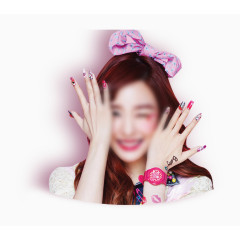 女生人物指甲彩妆