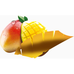 成熟水果甜蜜芒果果肉