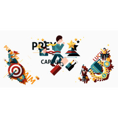 扁平商务人士矢量