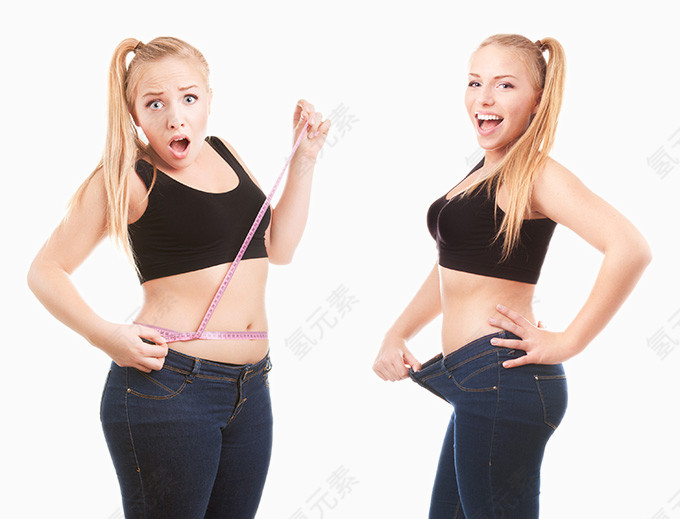 减肥瘦身的美女