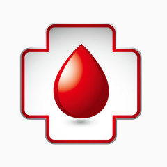 爱心血滴十字架图片