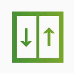 矢量电梯警示图标