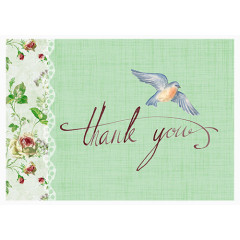 绿色感恩节贺卡手绘