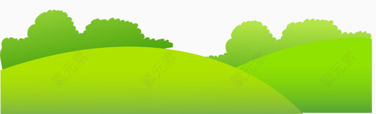 漂浮元素 草坪 绿色 平地