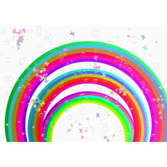 彩虹桥情人节素材