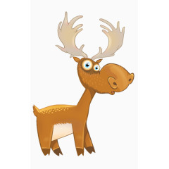 创意卡通可爱驯鹿