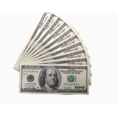 一叠100美元免扣素材