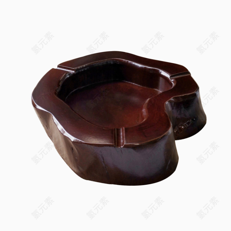 复古实木烟灰缸