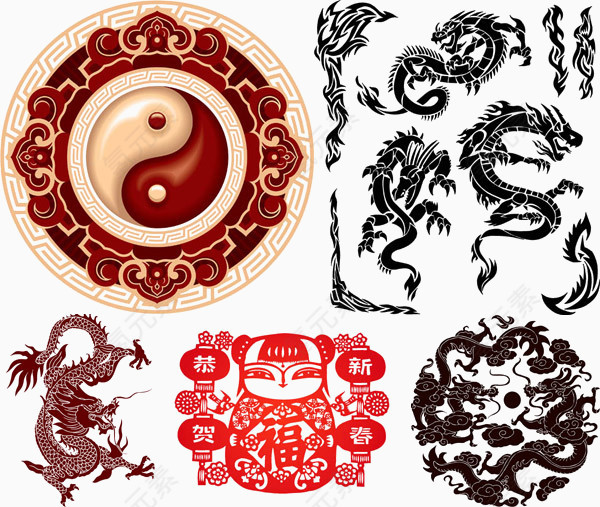 中国八卦古代元素