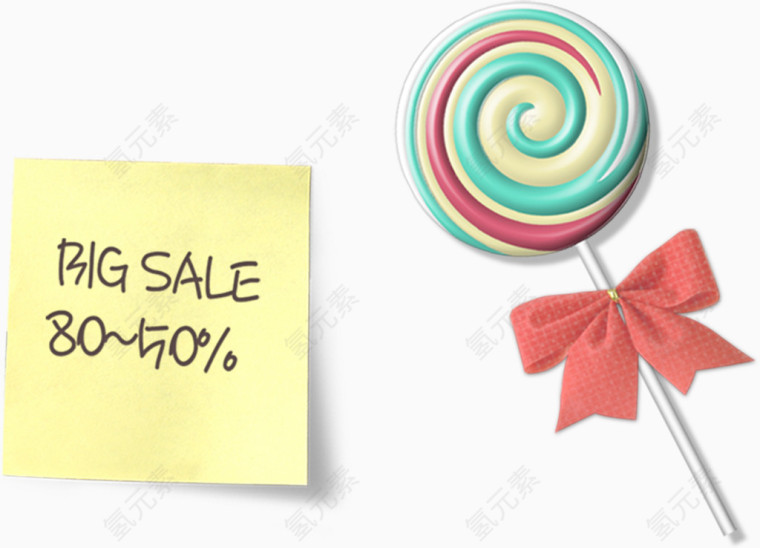 销售标签和糖果