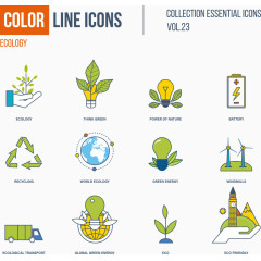 矢量节能环保主题