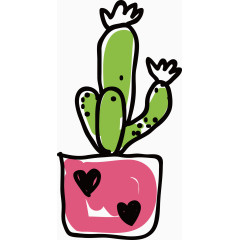 爱心款小型仙人掌