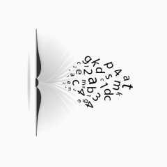 书本字母素材