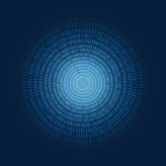 矢量蓝色科技之环