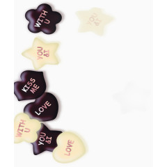 星星爱心花朵巧克力