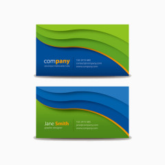 时尚名片矢量图