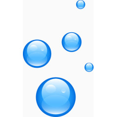 蓝色透明泡泡