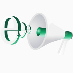 手绘广播扩音器