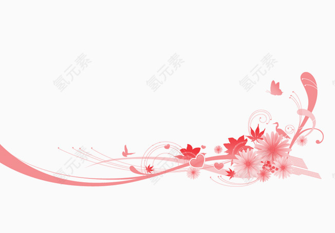 红色花纹