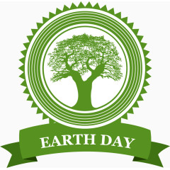 矢量绿色树木环保图标