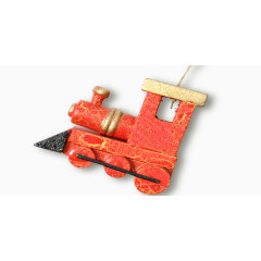 圣诞红色卡通小火车