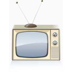 卡通电视机矢量图