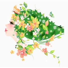 春姑娘矢量素材