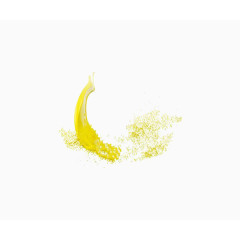 黄色不规则彩绘