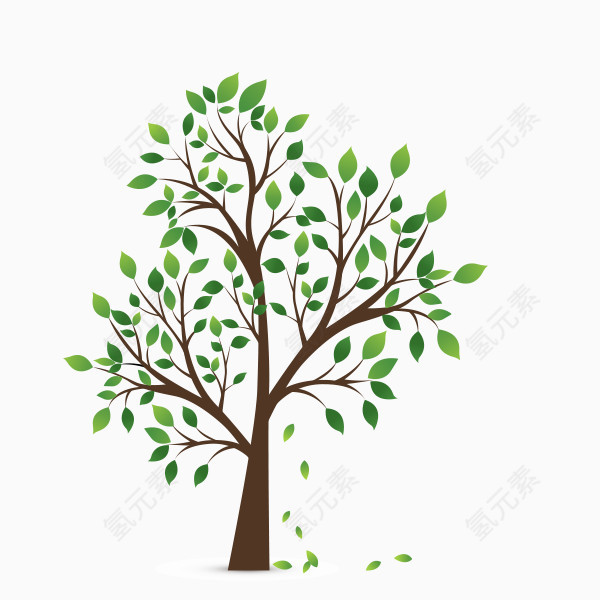 卡通树木