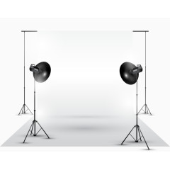 矢量手绘摄影棚