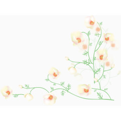 手绘花朵装饰框