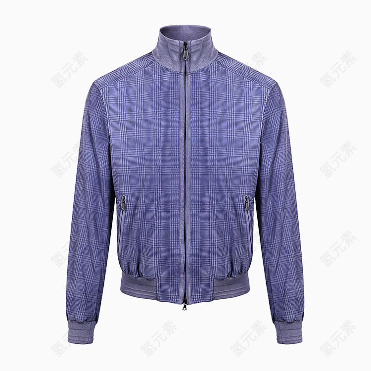 男士拼接休闲蓝色夹克