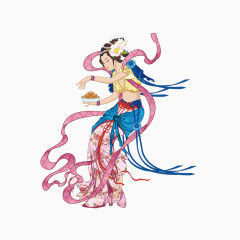 传统中国风七夕中秋嫦娥奔月玉兔月饼