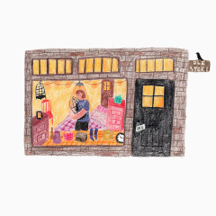 创意手绘可爱房子